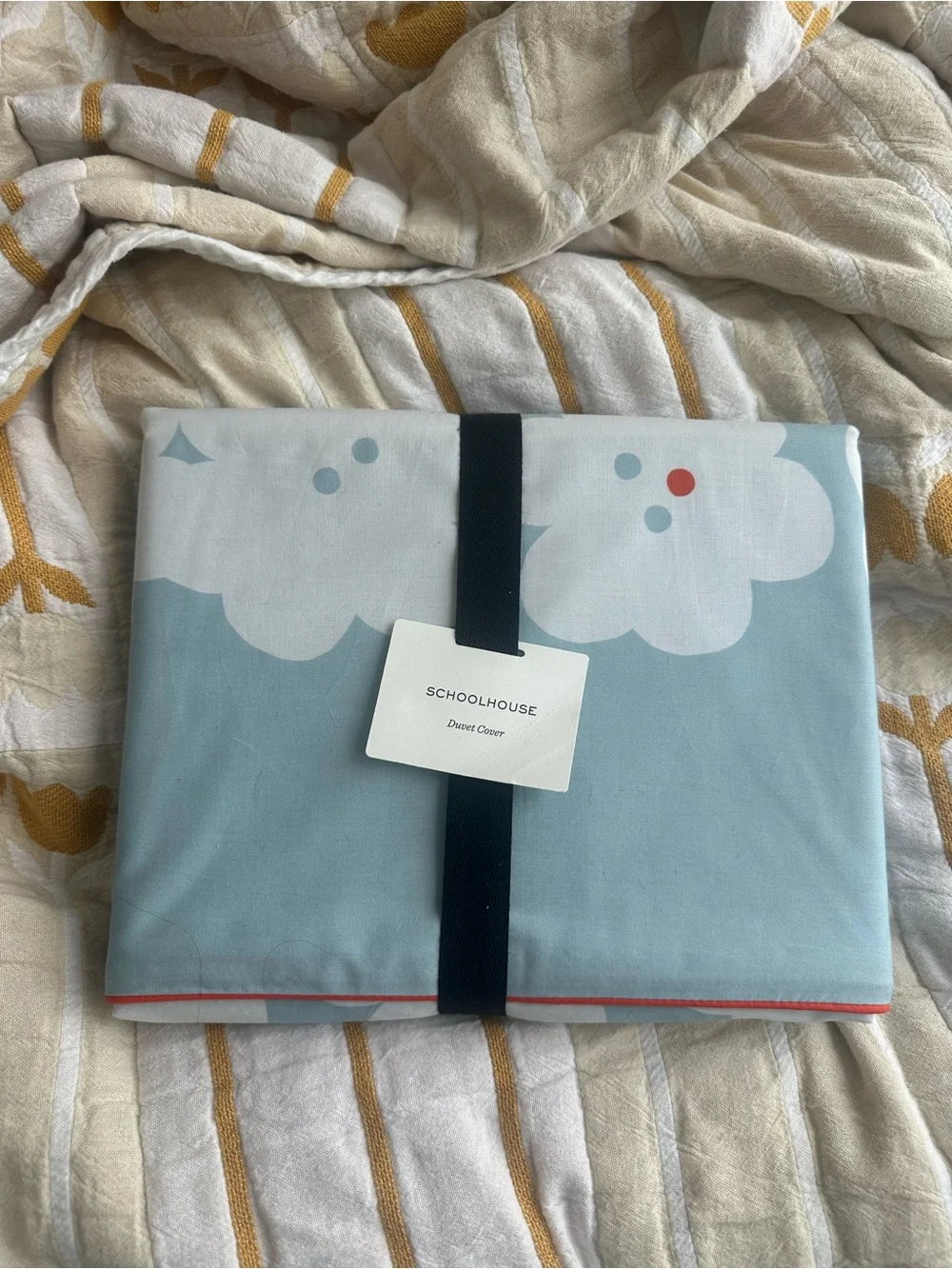 Schoolhouse Paper Flowers F/Q Duvet and Pillow Shams